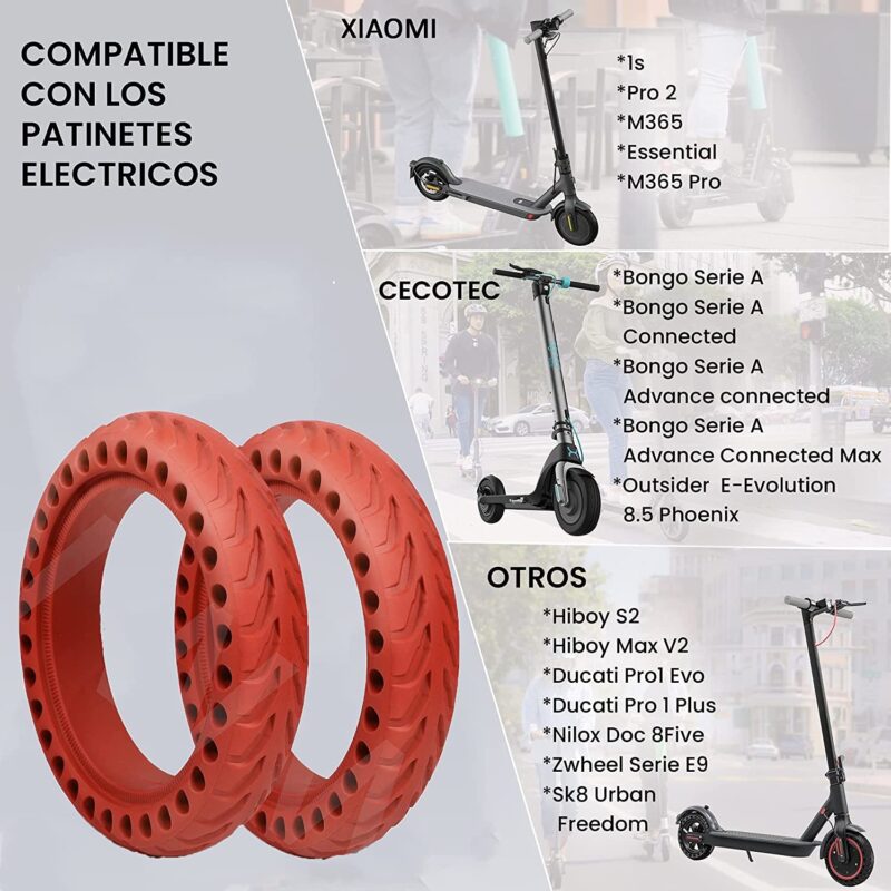 trotinete Xiaomi pneu sólido 8.5x2 Amarela [Nedong]