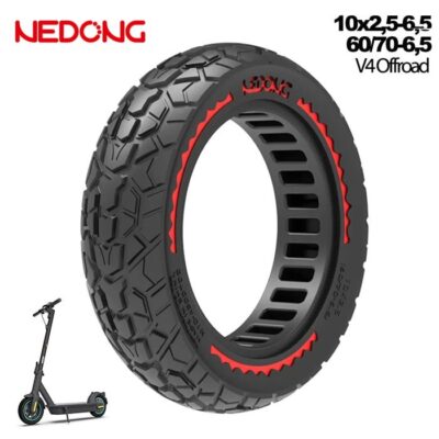 pneu sólido 10x2,5-6,5 60/70-6,5 45mm offroad [Nedong]